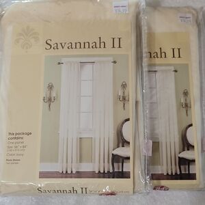 Savannah Cream Curtains with Elegant Accents
